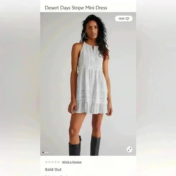 Free People Dresses & Skirts - Free People Desert Days Stripe Mini Dress SOLD OUT @FP 🙌🏻✨⏰💭🤝⌛️ sailor chic